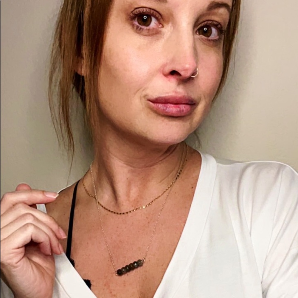 African bloodstone necklace
